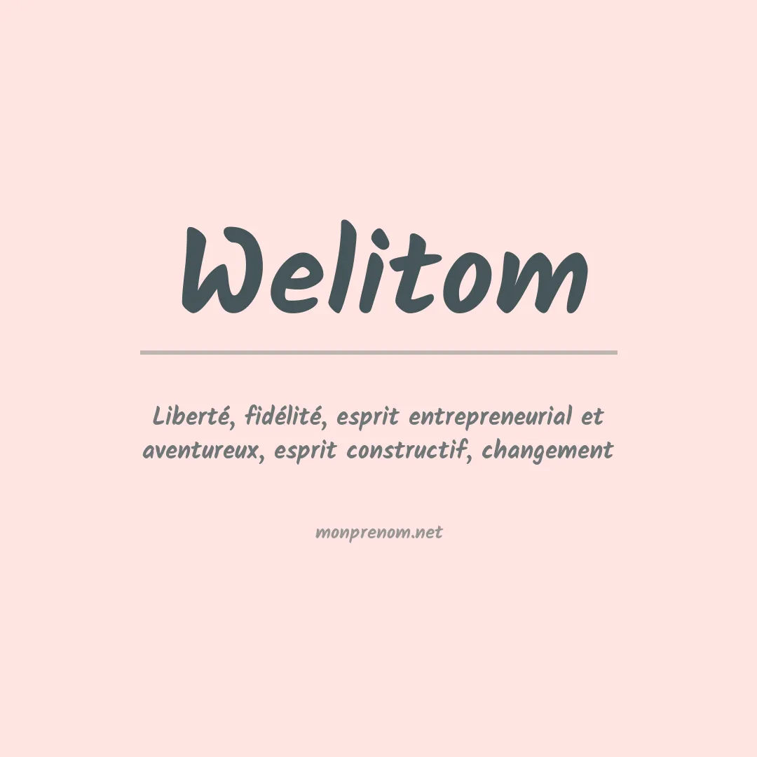 Prénom Welitom