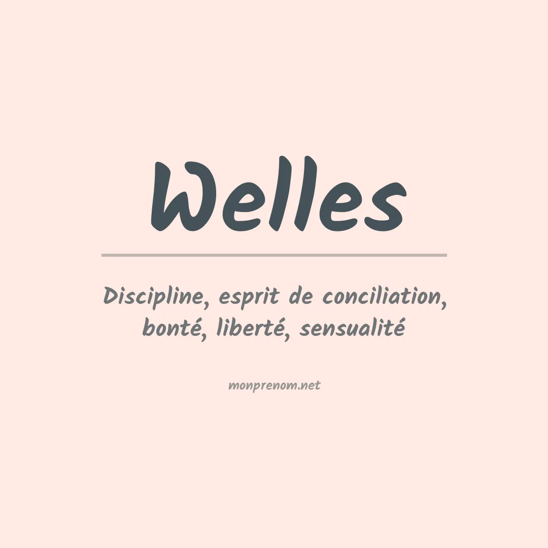Prénom Welles
