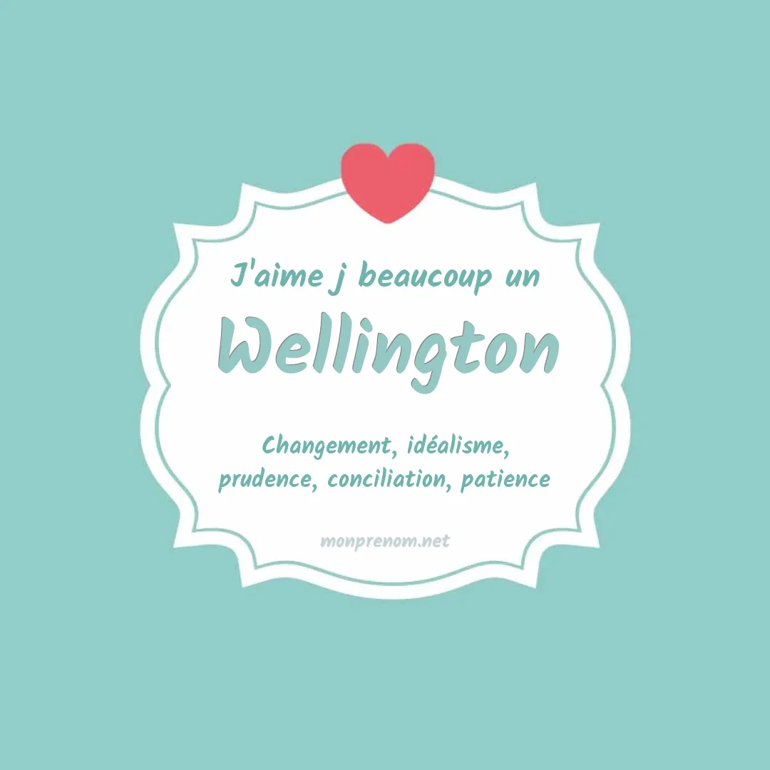 J'aime beaucoup Wellington