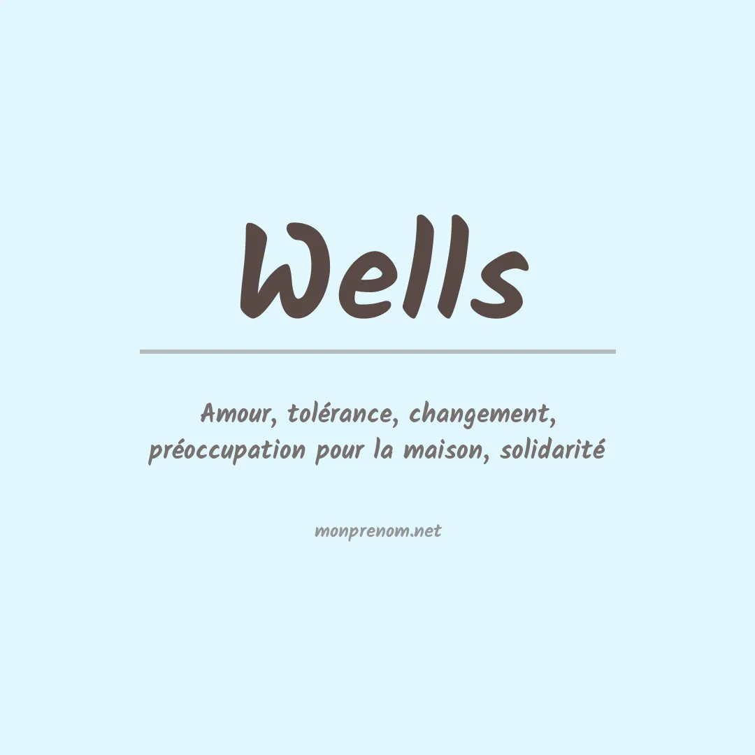 Prénom Wells