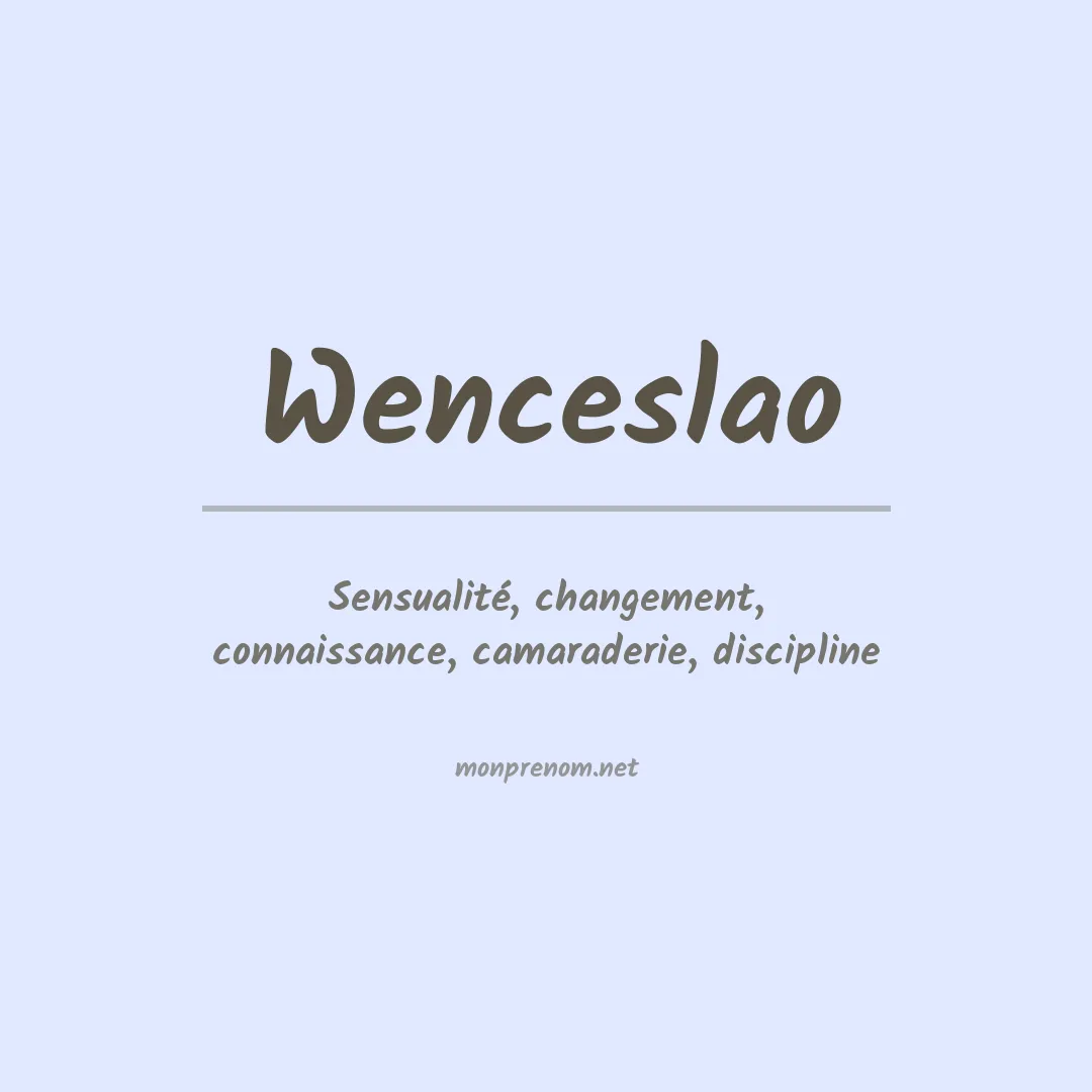 Prénom Wenceslao