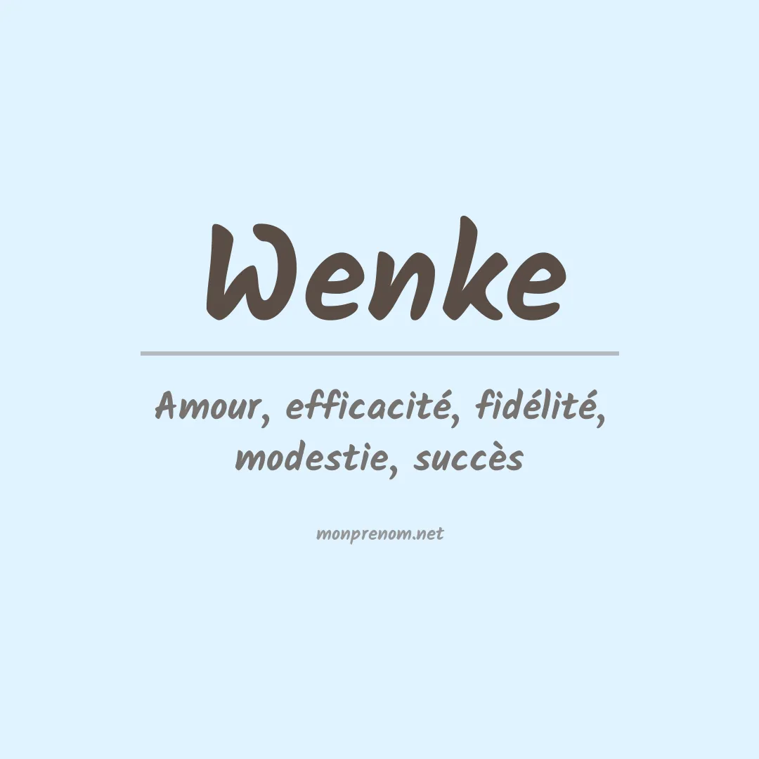Prénom Wenke