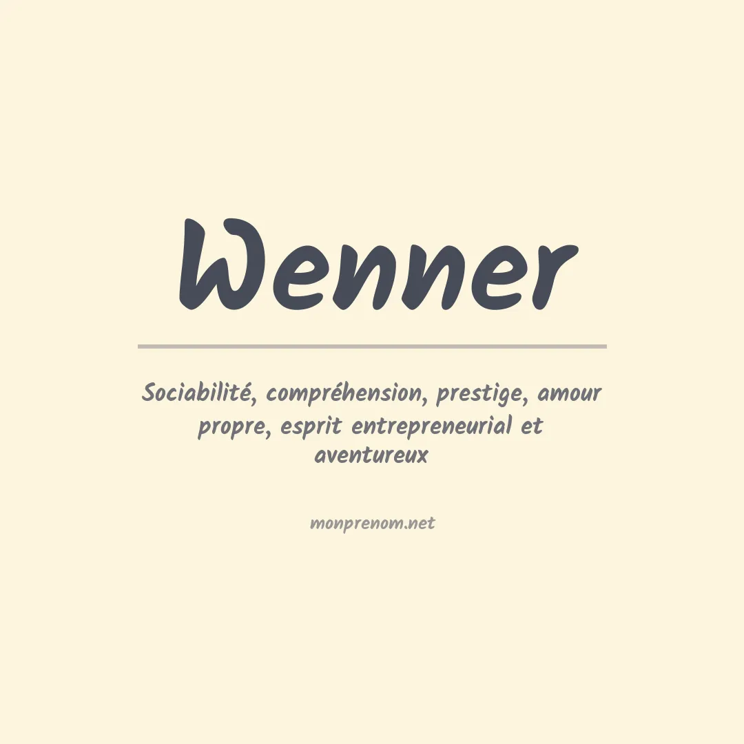 Prénom Wenner