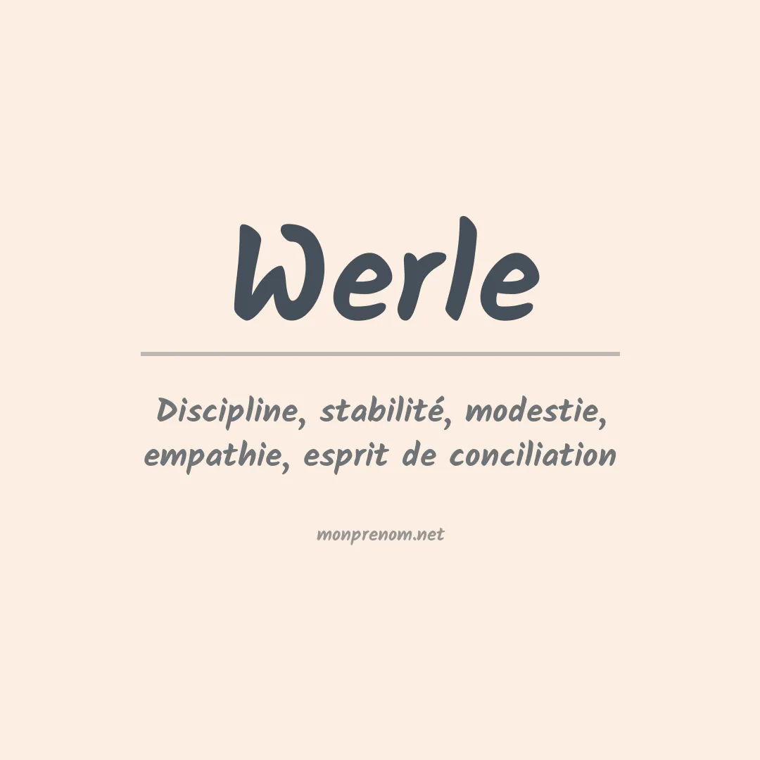 Prénom Werle