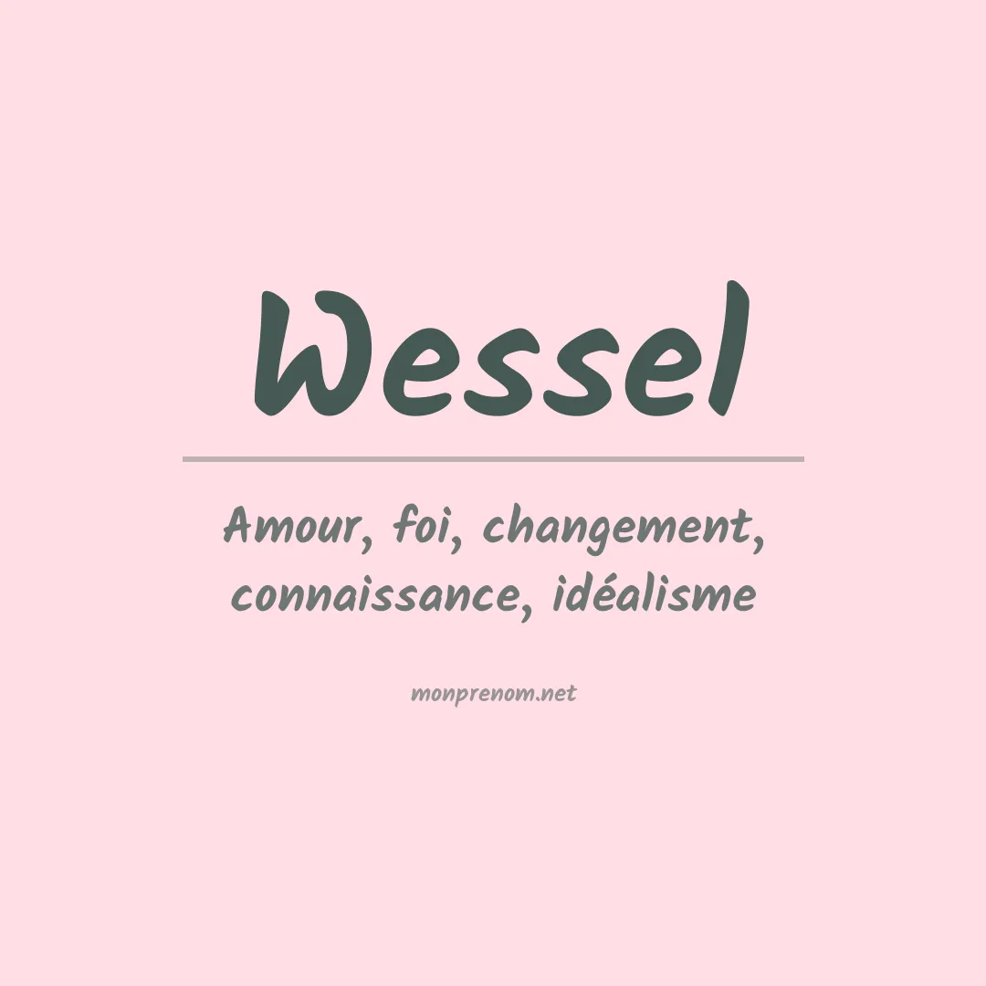 Prénom Wessel