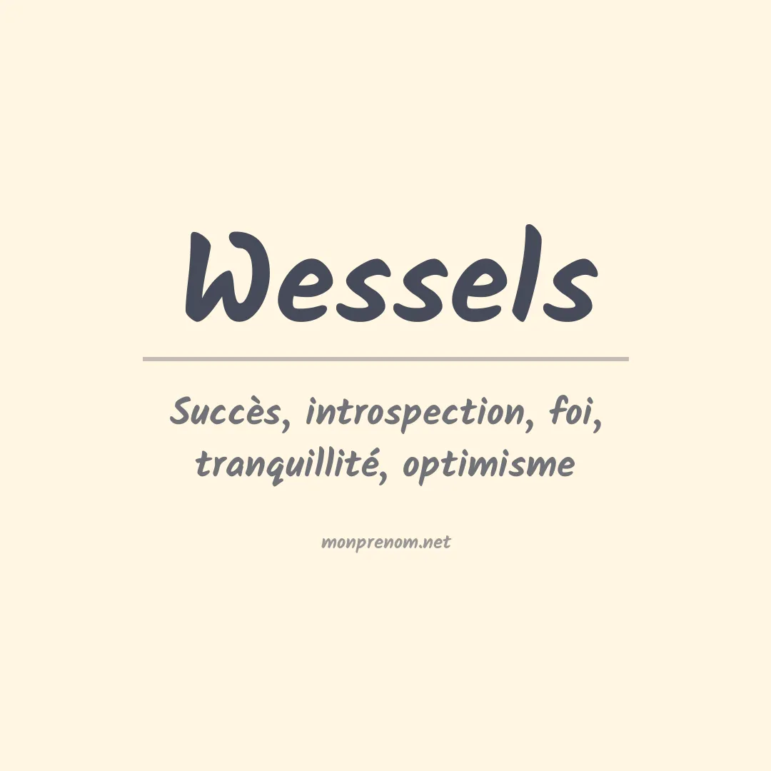 Prénom Wessels