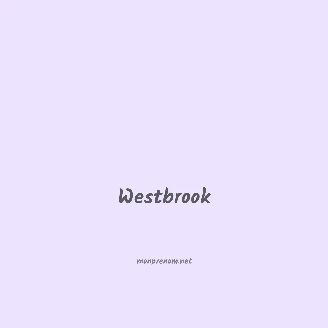 Westbrook en chinois