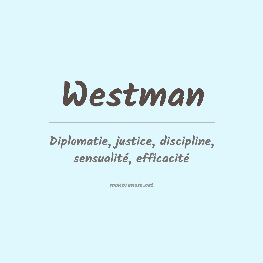 Prénom Westman