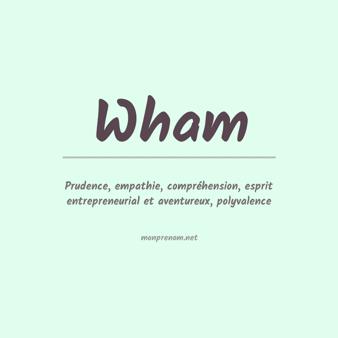 Prénom Wham