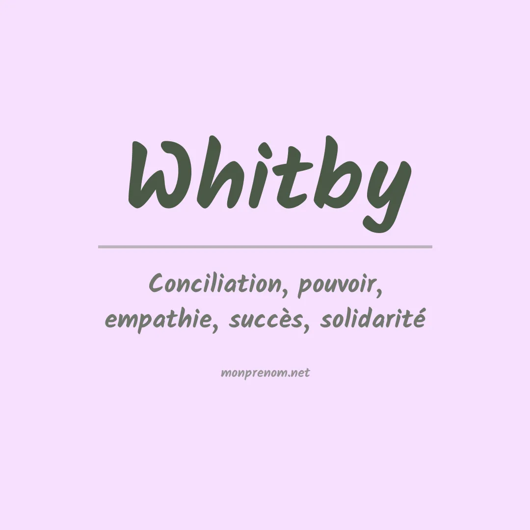 Prénom Whitby