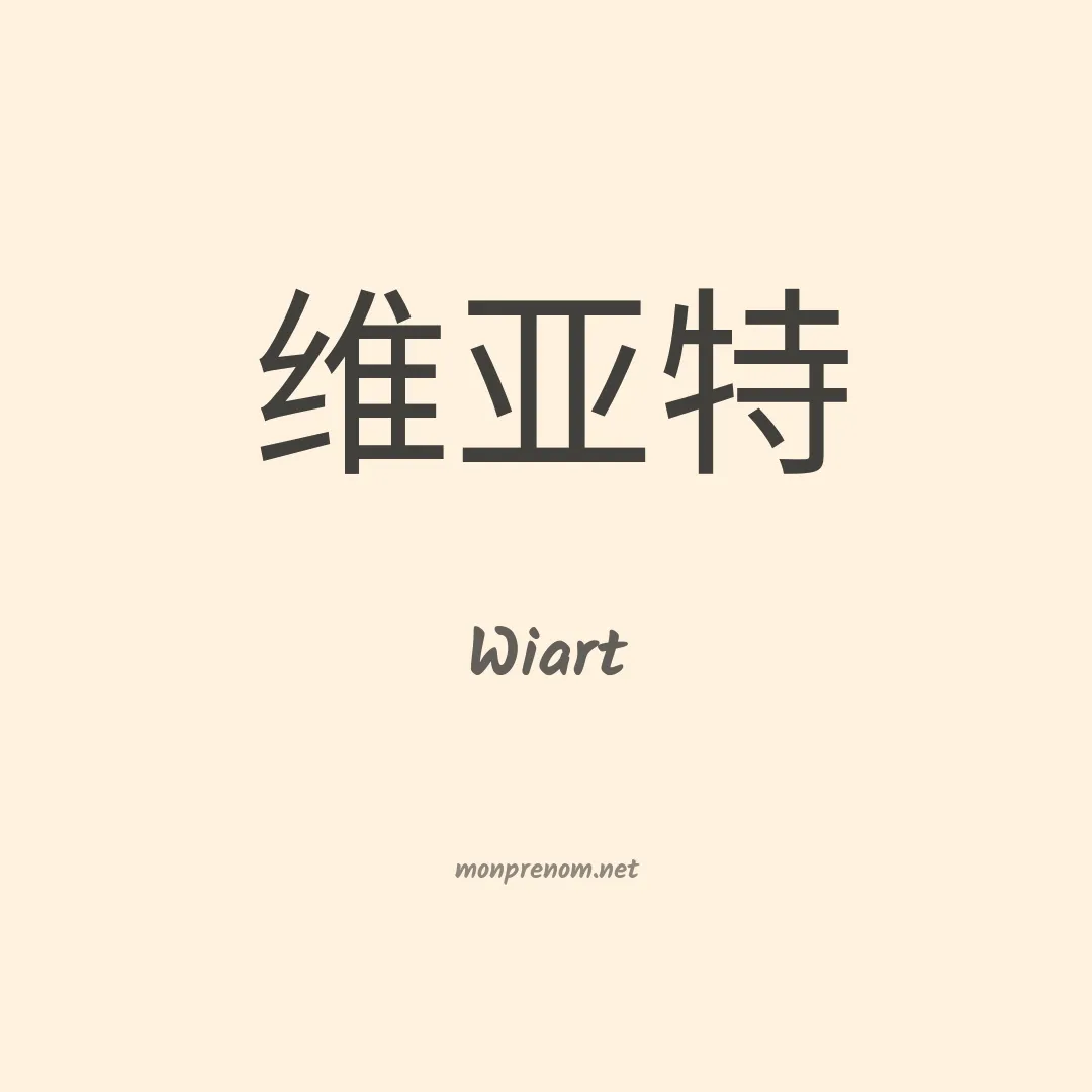 Wiart en chinois