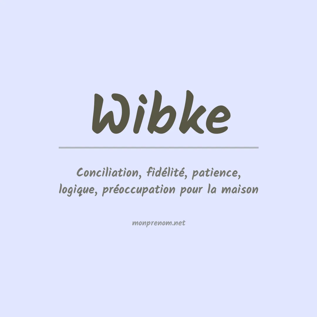 Signification du prénom Wibke
