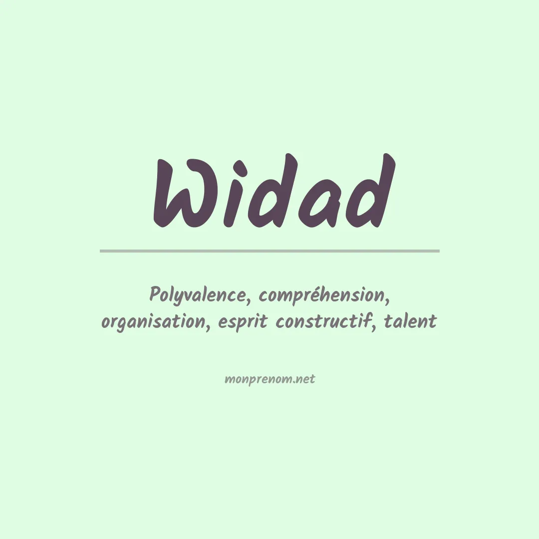 Prénom Widad