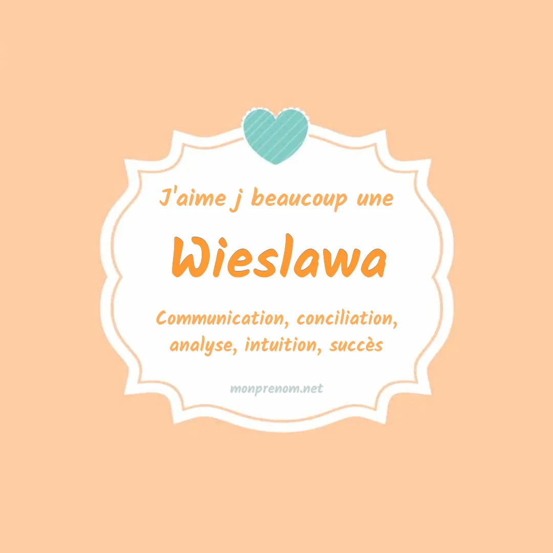 J'aime beaucoup Wieslawa