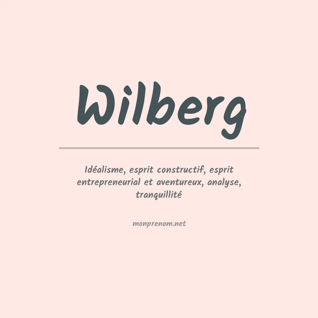 Prénom Wilberg