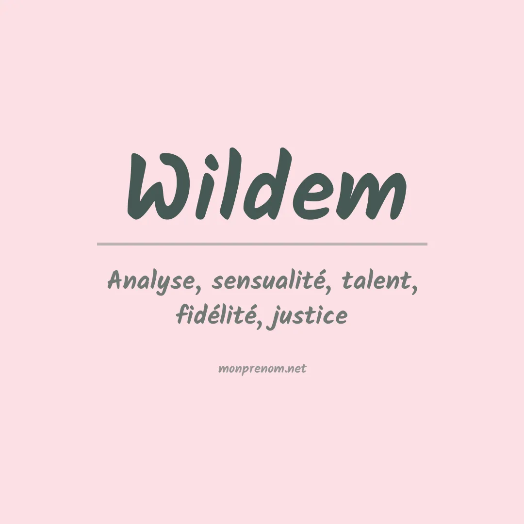 Prénom Wildem