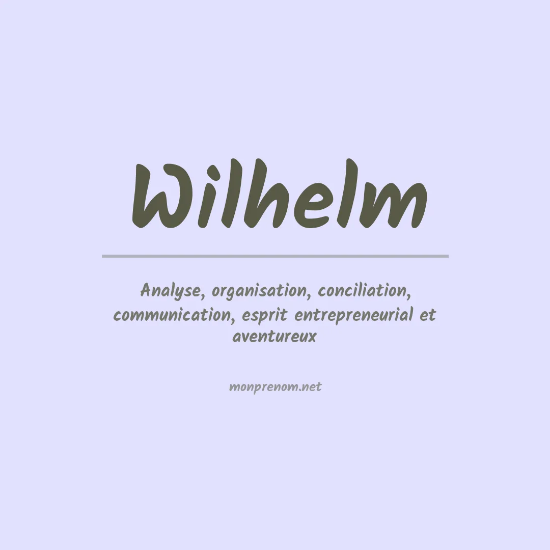 Prénom Wilhelm