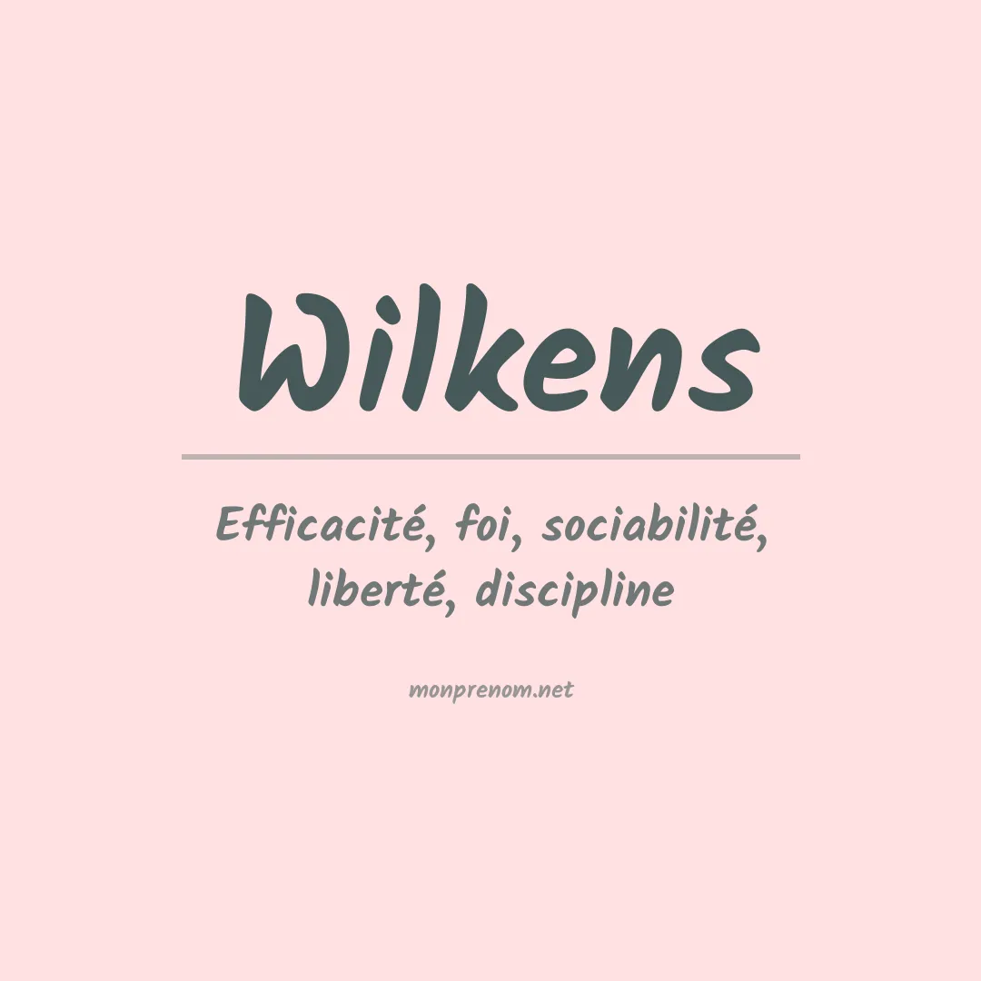 Prénom Wilkens