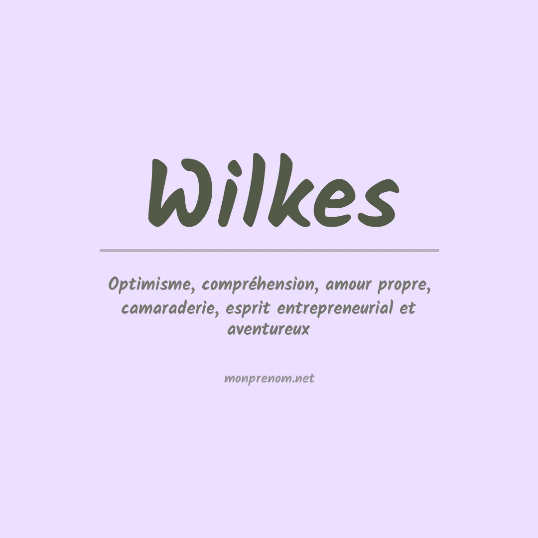 Prénom Wilkes