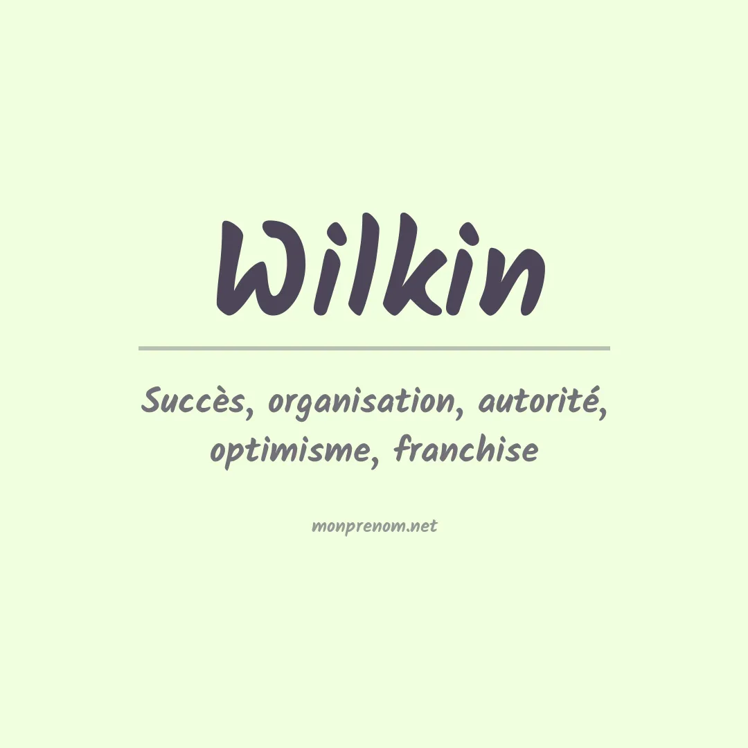 Prénom Wilkin