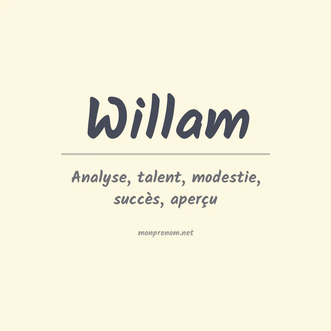 Prénom Willam