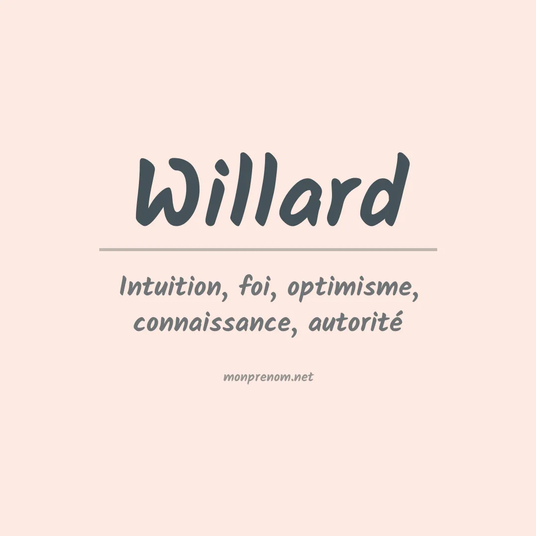 Prénom Willard