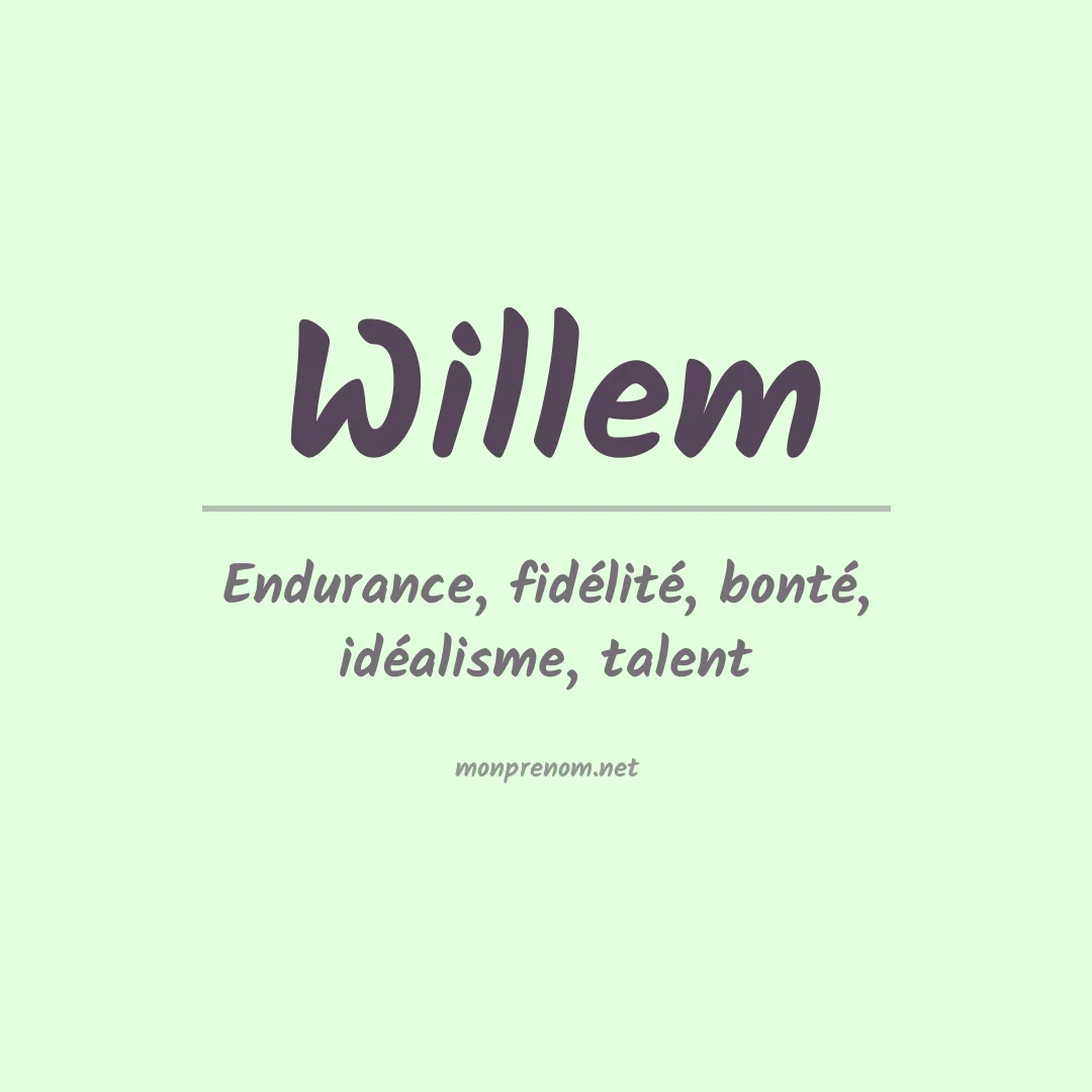 Prénom Willem