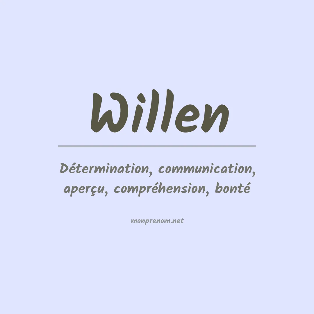 Prénom Willen