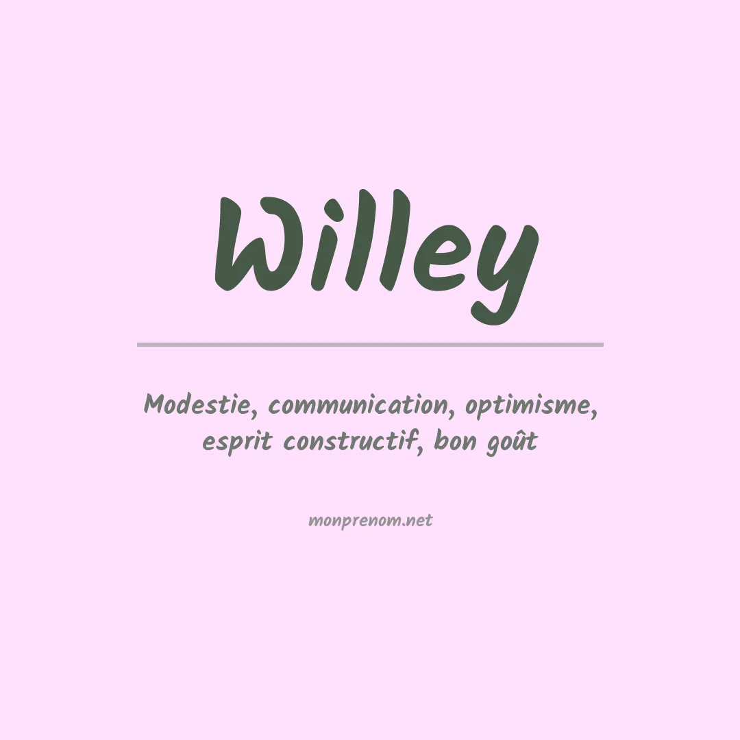 Prénom Willey
