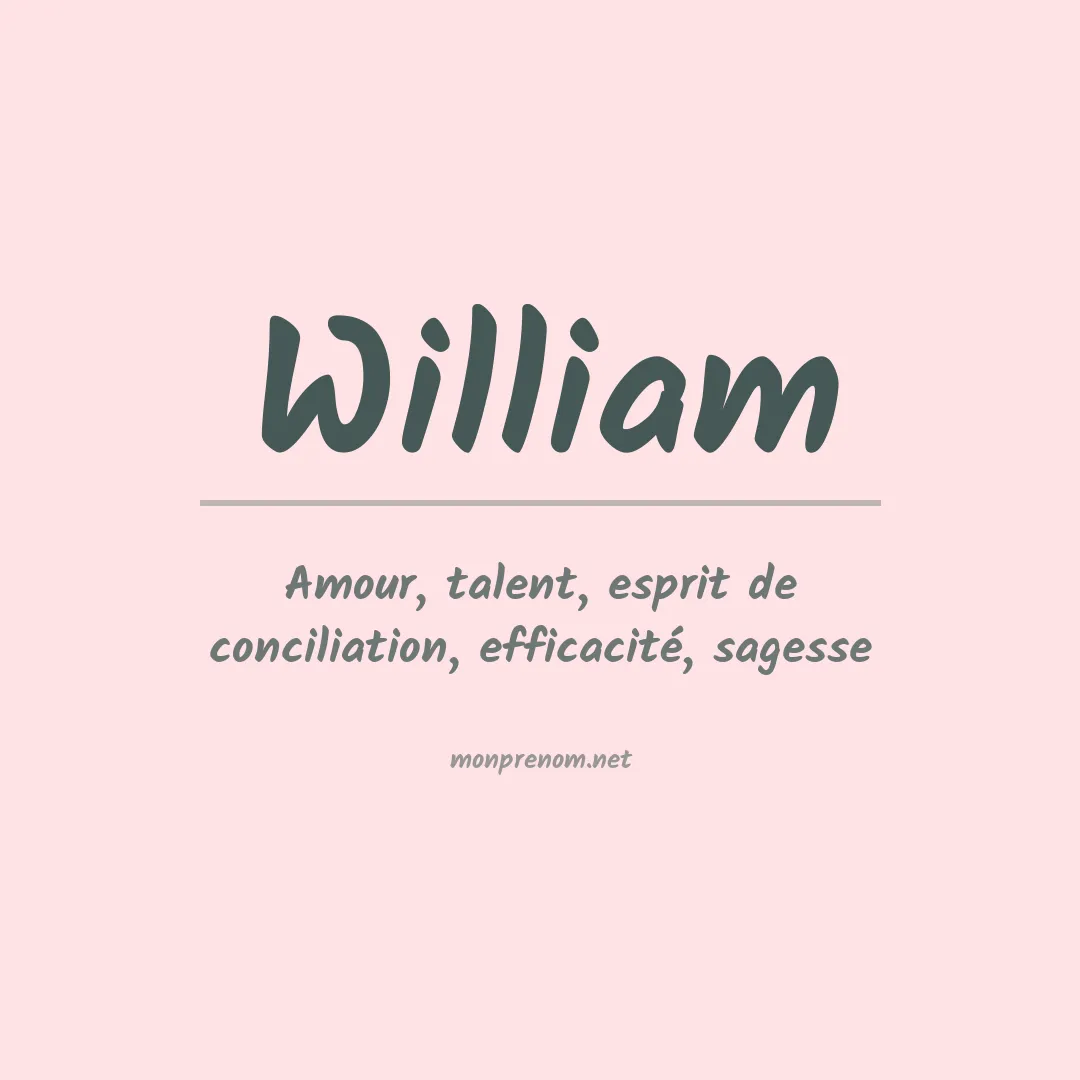 Prénom William