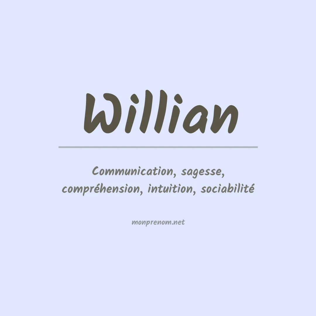Prénom Willian