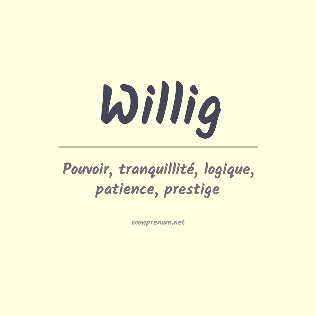 Prénom Willig