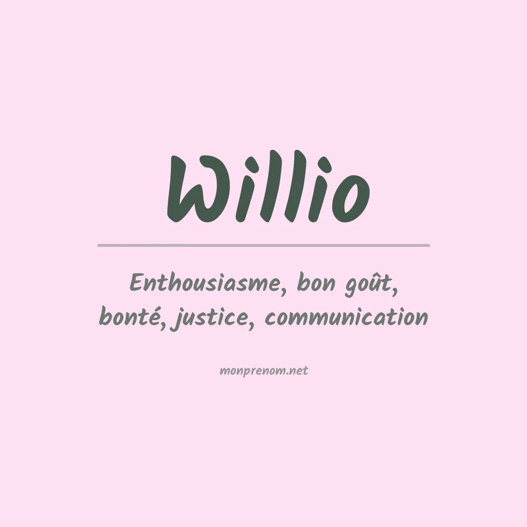 Prénom Willio