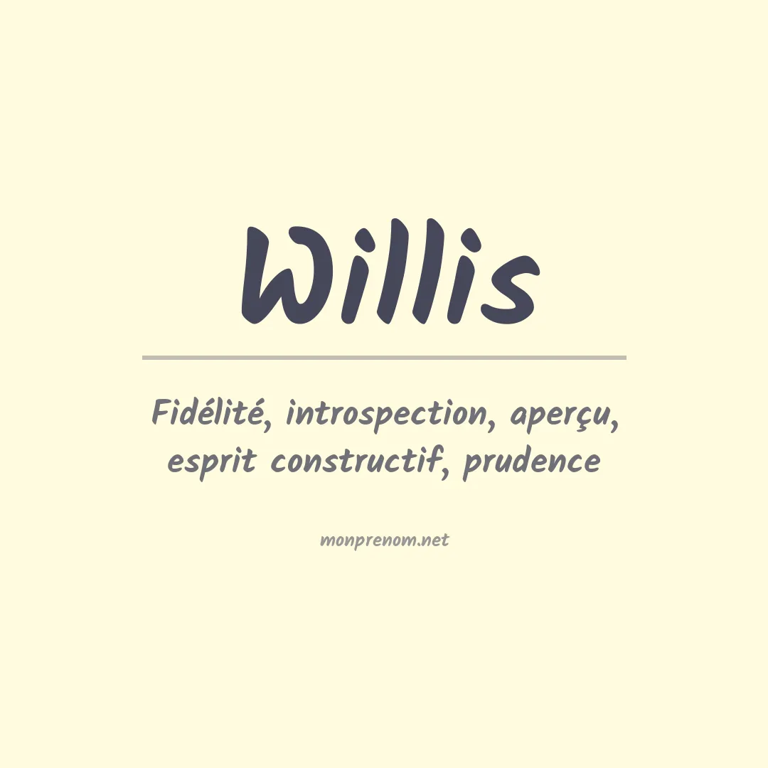 Prénom Willis
