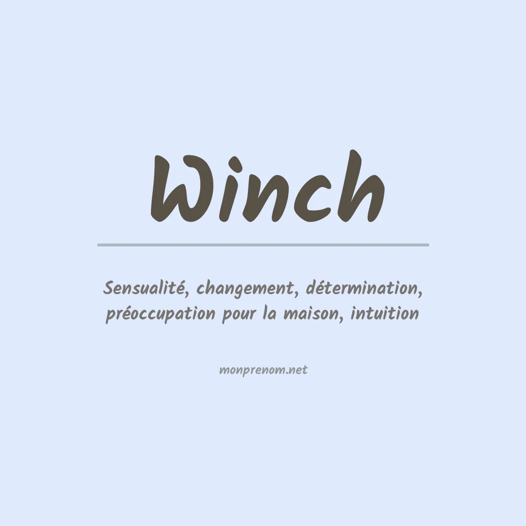 Prénom Winch