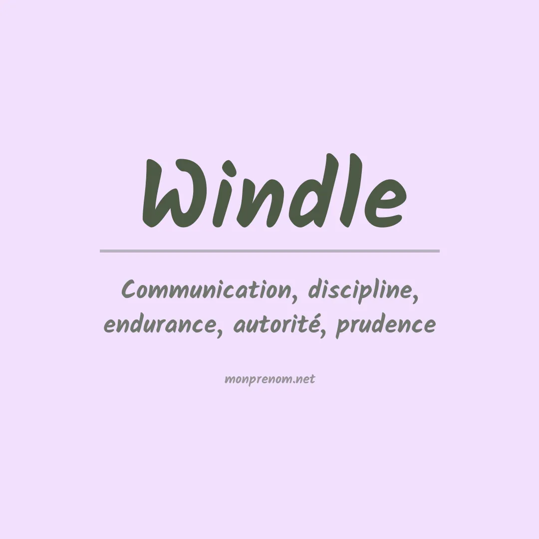 Prénom Windle