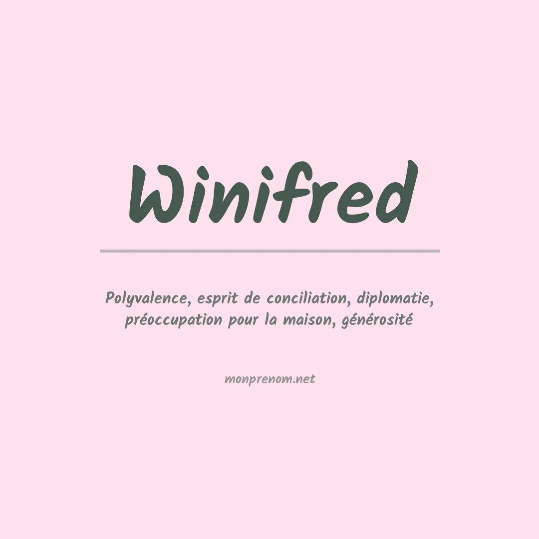 Prénom Winifred
