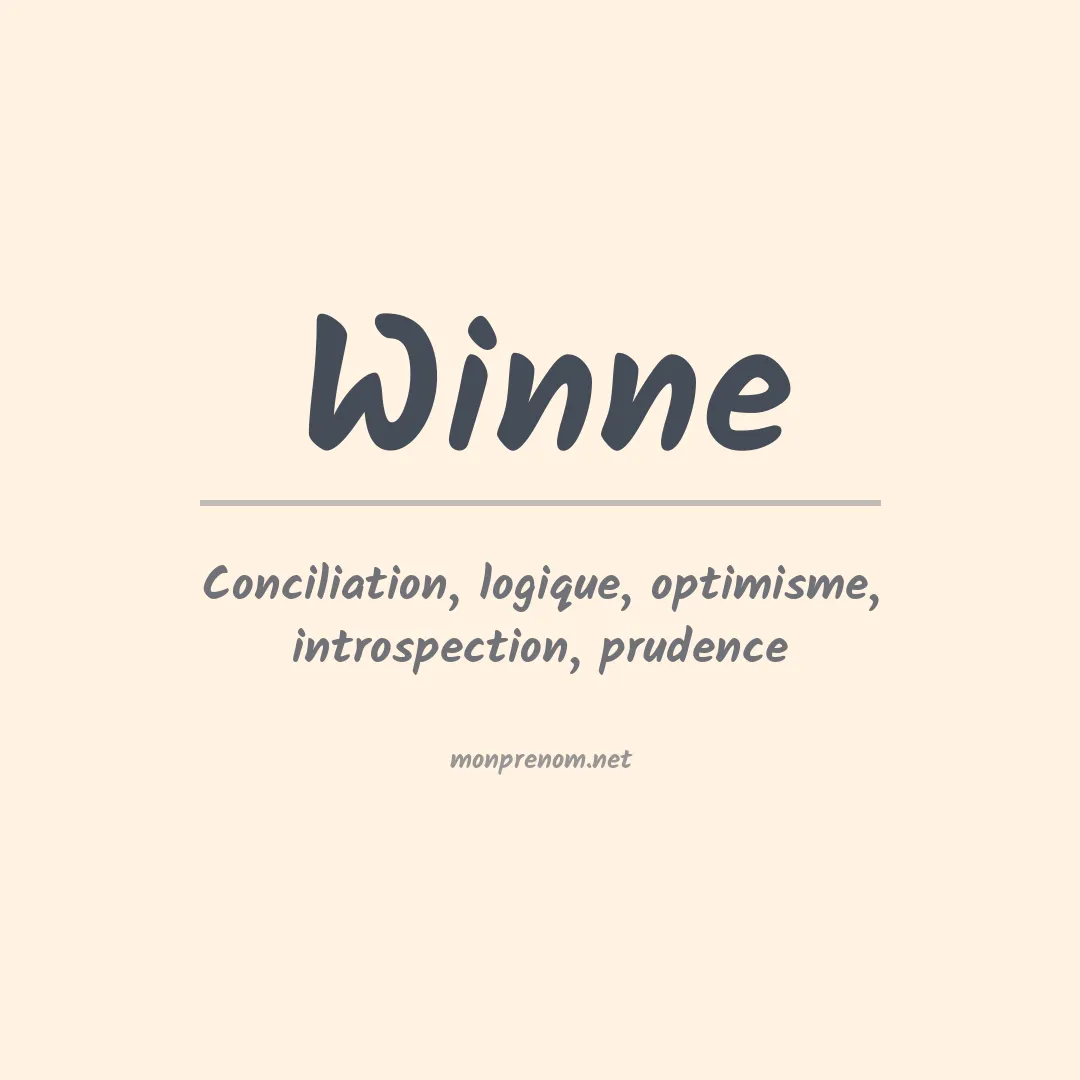 Prénom Winne