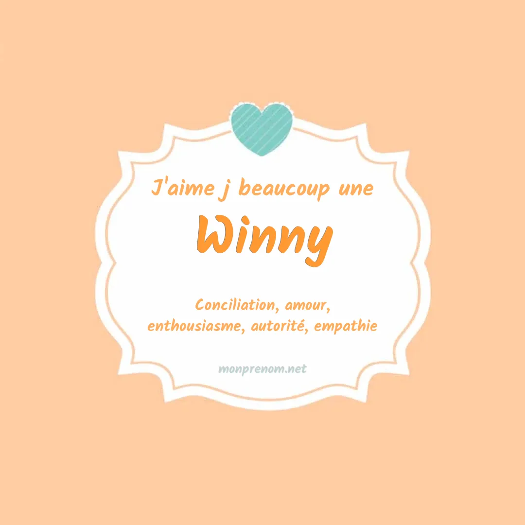 J'aime beaucoup Winny