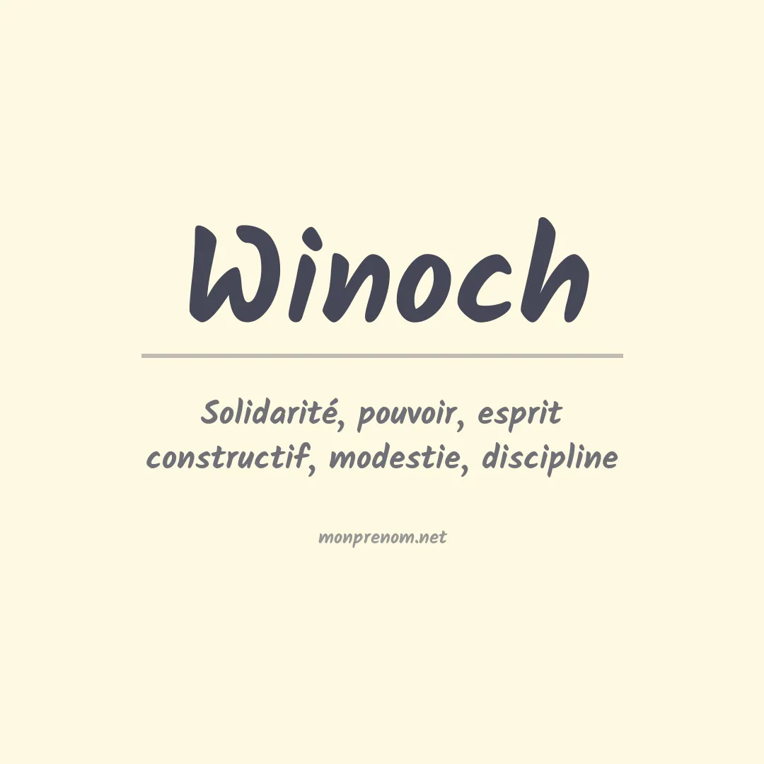 Prénom Winoch