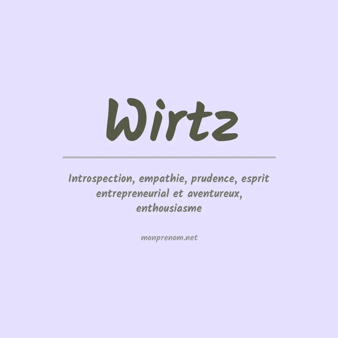Prénom Wirtz