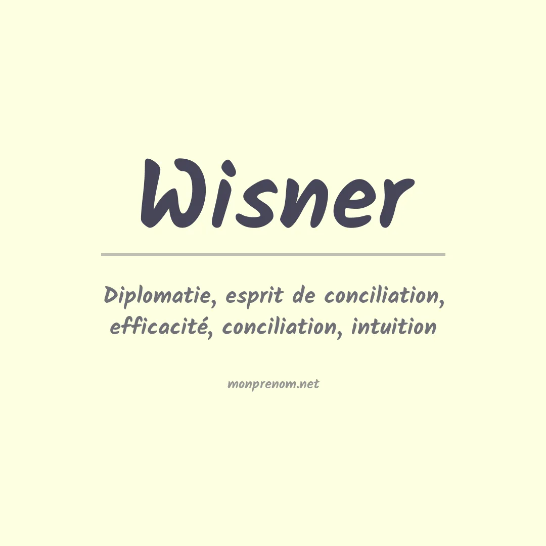Prénom Wisner