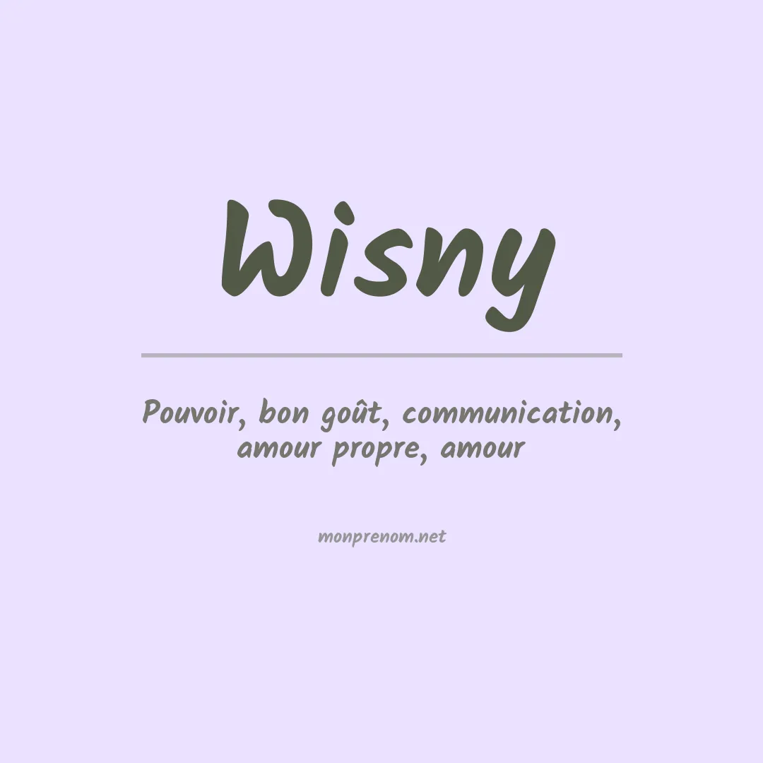 Signification du prénom Wisny