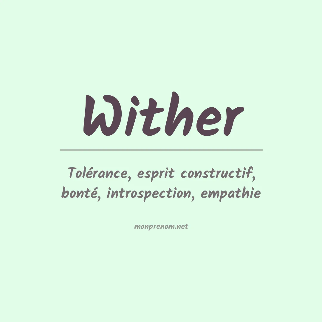 Prénom Wither