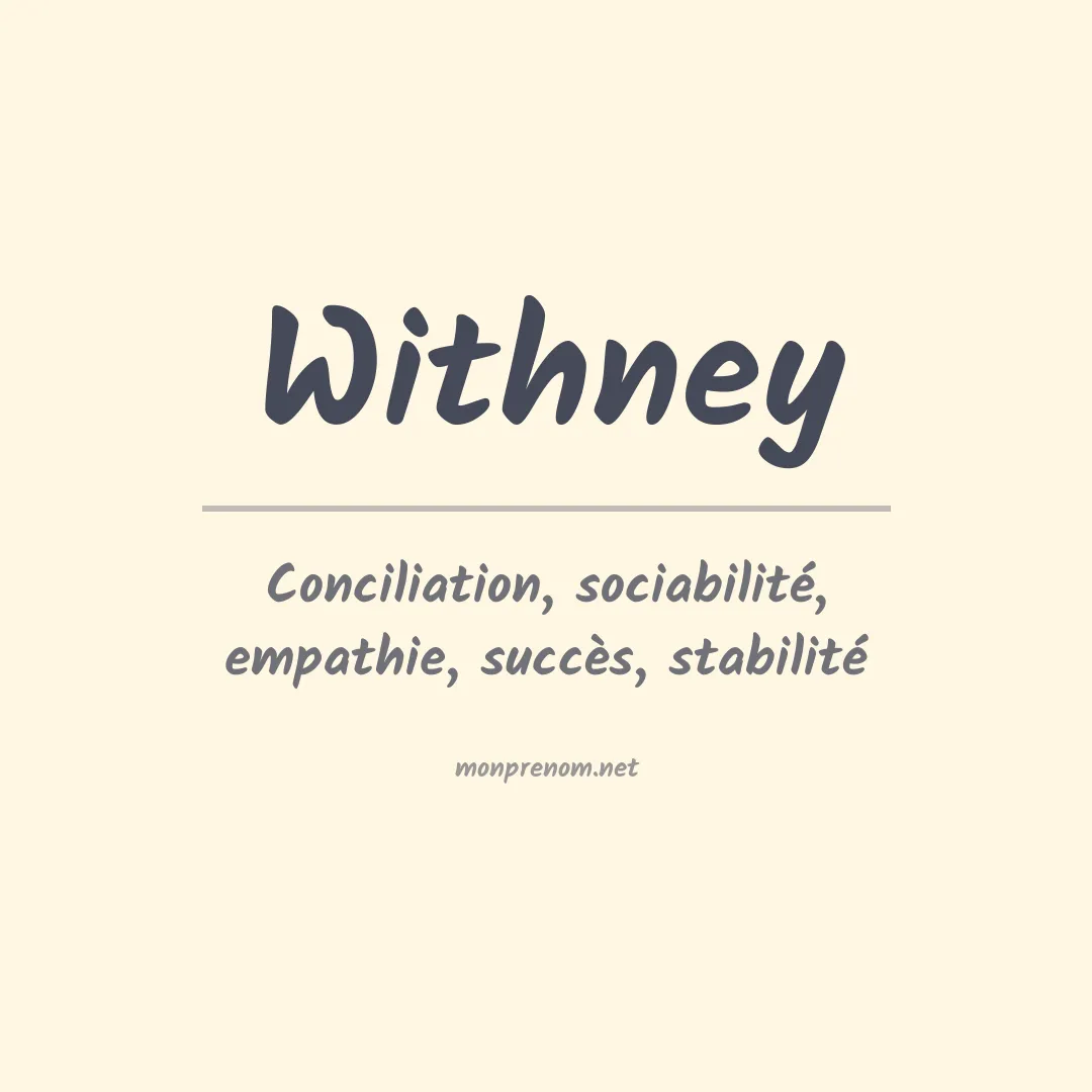 Prénom Withney