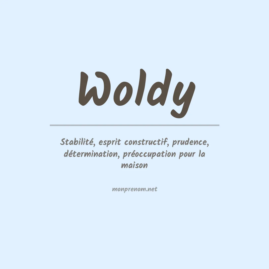 Signification du prénom Woldy
