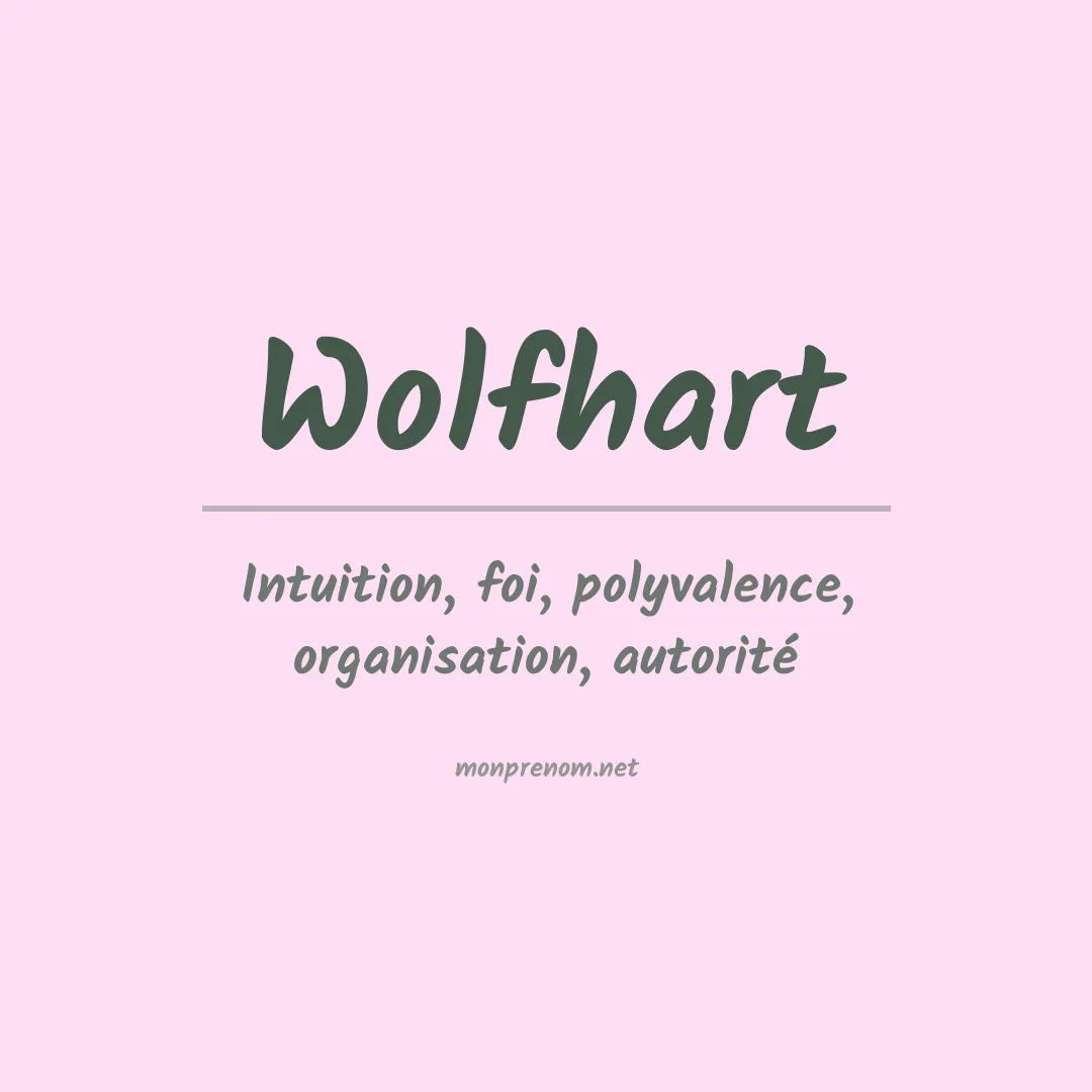 Signification du prénom Wolfhart