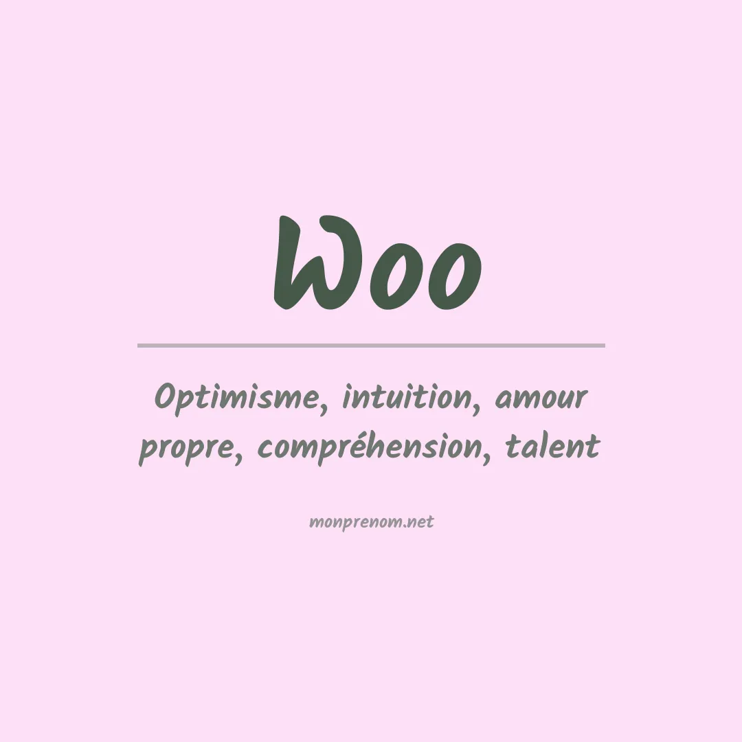 Prénom Woo