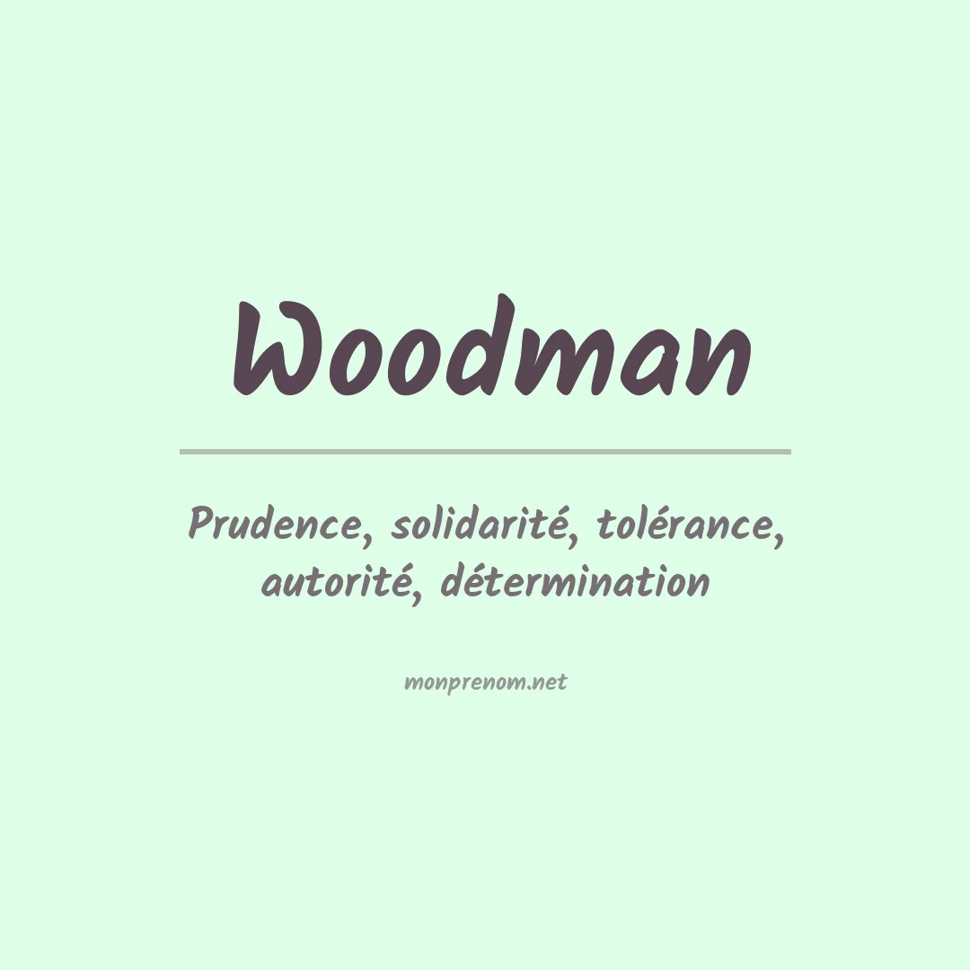 Prénom Woodman