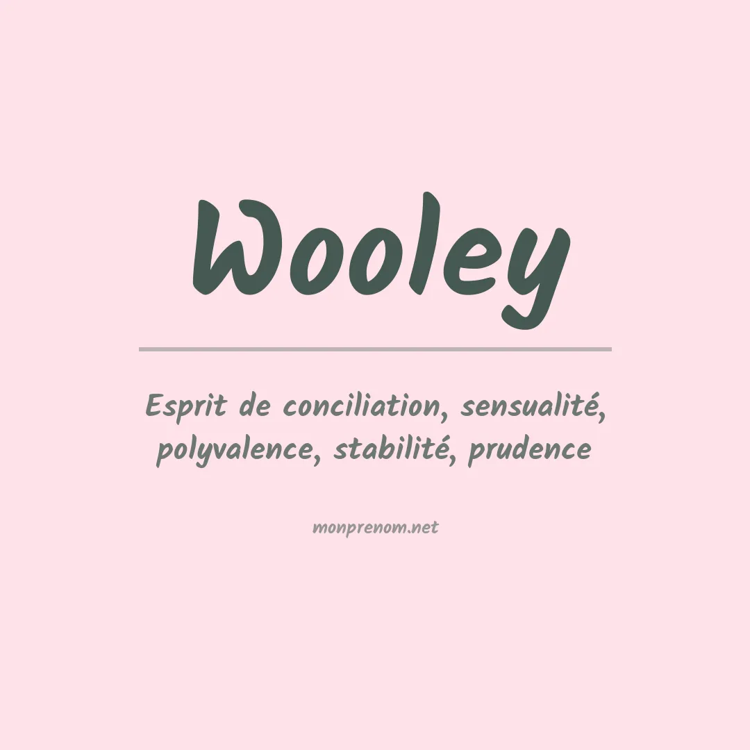 Prénom Wooley